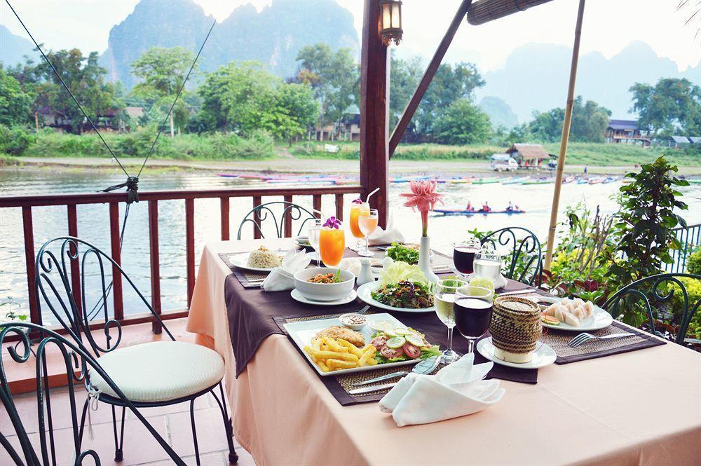 Villa Nam Song Vang Vieng Bagian luar foto